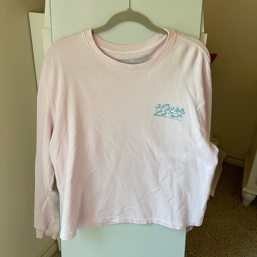Outdoor Voices Sweatshirt in Pink